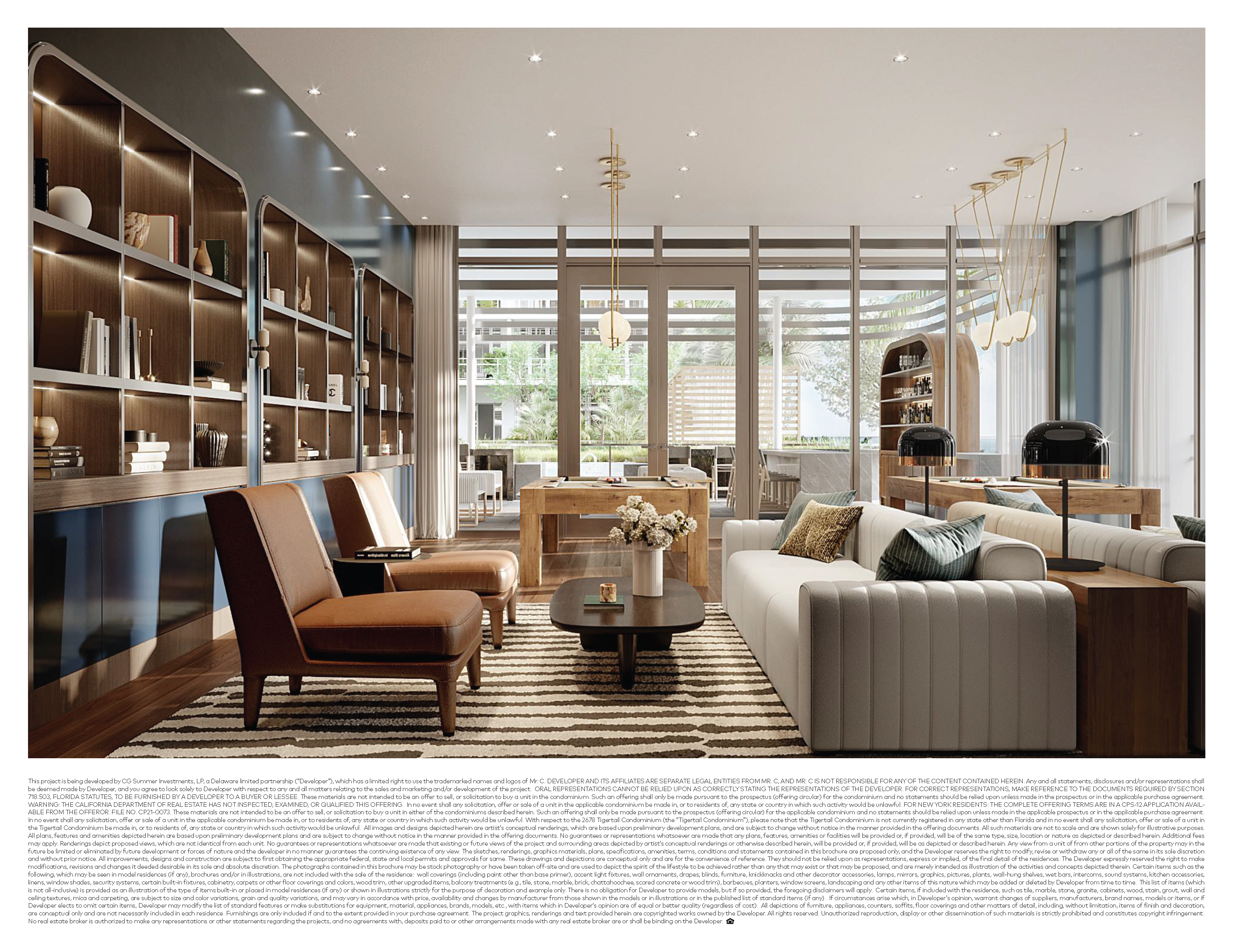 Billiards lounge detail